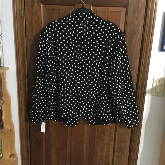 Black polka dot jacket - dress up or down NWT - Picture 4 of 7